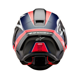 přilba SUPERTECH R10 TEAM, ALPINESTARS (matný karbon/červená fluo/modrá/bílá, vel. 2XL)_thumb3