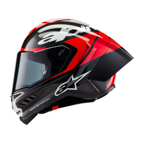 přilba SUPERTECH R10 ELEMENT, ALPINESTARS (karbon/červená fluo/bílá, vel. S)_thumb2