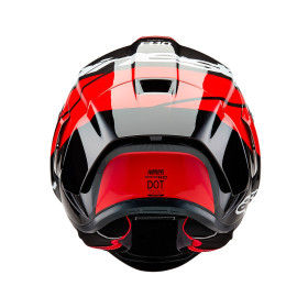 Helma SUPERTECH R10 ELEMENT, ALPINESTARS (karbon/červená fluo/bílá, vel. 2XL)_thumb3
