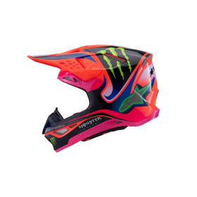 přilba SUPERTECH S-M10 edice HAIDEN DEEGAN, ALPINESTARS (oranžová fluo/fialová/růžová/zelená, vel. XL)_thumb2