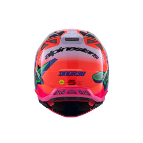 přilba SUPERTECH S-M10 edice HAIDEN DEEGAN, ALPINESTARS (oranžová fluo/fialová/růžová/zelená, vel. XL)_thumb3