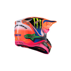 přilba SUPERTECH S-M10 edice HAIDEN DEEGAN, ALPINESTARS (oranžová fluo/fialová/růžová/zelená, vel. XL)_thumb4