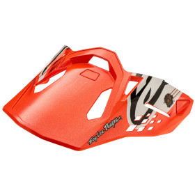 kšilt pro přilby SUPERTECH S-M10 edice TROY LEE DESIGNS, ALPINESTARS (oranžová/bílá/černá, verze ECE 22.05)_thumb2