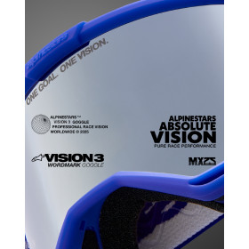 brýle VISION 3 WORDMARK, ALPINESTARS (černá, čiré plexi) 2025_thumb4