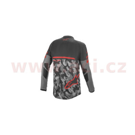 dres VENTURE R, ALPINESTARS (šedá camo/červená fluo/černá, vel. XL)_thumb2