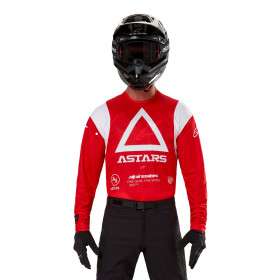 dres TECHDURA, ALPINESTARS (červená fluo, vel. L)_thumb4