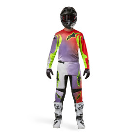 dres FLUID LUCENT, ALPINESTARS (bílá/fialová/červená/žlutá fluo/černá, vel. 2XL)_thumb3