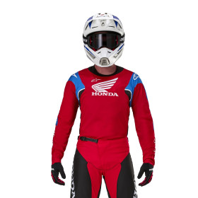 dres RACER ICONIC HONDA kolekce, ALPINESTARS (červená/černá/modrá/bílá, vel. S)_thumb3