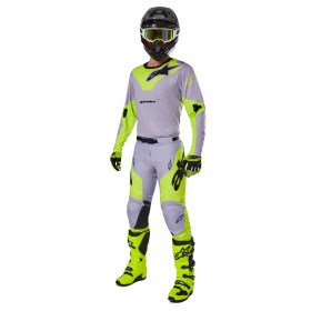 dres RACER VEIL, ALPINESTARS (šedá/žlutá fluo, vel. M)_thumb4