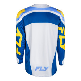 dres F-16, FLY RACING - USA 2025 (bílá/modrá/žlutá, vel. 2XL)_thumb2