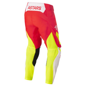 kalhoty TECHSTAR FACTORY, ALPINESTARS (červená fluo/bílá/žlutá, vel. 32)_thumb2