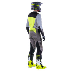 kalhoty TECHSTAR limitovaná edice AMS, ALPINESTARS (šedá/černá/žlutá fluo, vel. 38)_thumb4