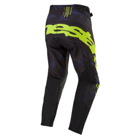 kalhoty TECHSTAR RANTERA, ALPINESTARS (černá/modrá/žlutá fluo, vel. 32)_thumb2