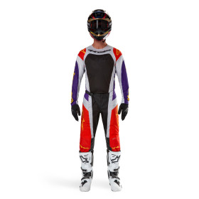 kalhoty TECHSTAR OCURI, ALPINESTARS (oranžová/šedá/fialová/žlutá, vel. 32)_thumb3