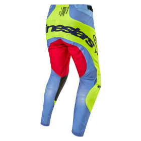 kalhoty TECHSTAR OCURI, ALPINESTARS (světle modrá/žlutá fluo/červená, vel. 32)_thumb2