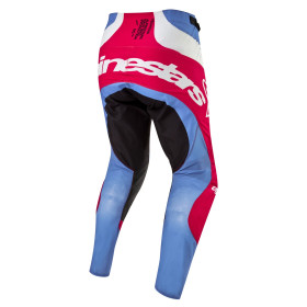 kalhoty TECHSTAR OCURI, ALPINESTARS (světle modrá/bílá/červená, vel. 34)_thumb2