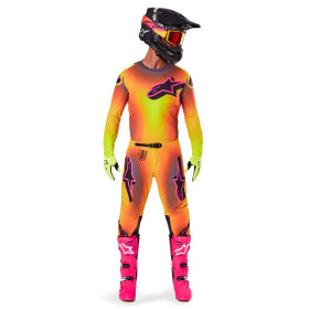 kalhoty SUPERTECH LIPAN, ALPINESTARS (žlutá/růžová, vel. 30)_thumb3