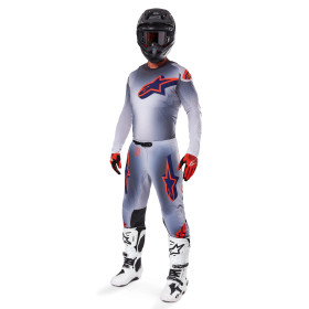 kalhoty SUPERTECH LIPAN, ALPINESTARS (šedá/oranžová fluo, vel. 32)_thumb4