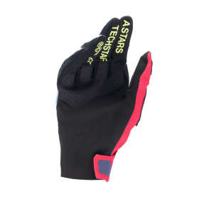 rukavice TECHSTAR, ALPINESTARS (světle modrá/červená/žlutá fluo/černá, vel. M)_thumb2