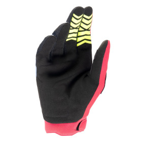 rukavice FULL BORE, ALPINESTARS (světle modrá/červená/žlutá fluo/černá, vel. M)_thumb2