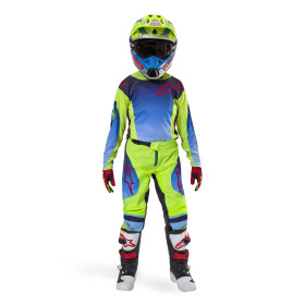 dres RACER HOEN, ALPINESTARS, dětský (žlutá fluo/modrá/červená, vel. M)_thumb3