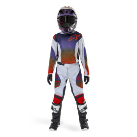 dres RACER HOEN, ALPINESTARS, dětský (šedá/modrá/oranžová, vel S)_thumb3