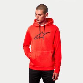 mikina AGELESS 2 HOODIE, ALPINESTARS (červená fluo/černá, vel. XL)_thumb4