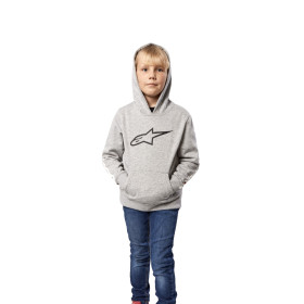 mikina KIDS RACEY HOODIE, ALPINESTARS, dětská (šedá/červená, vel. M)_thumb3