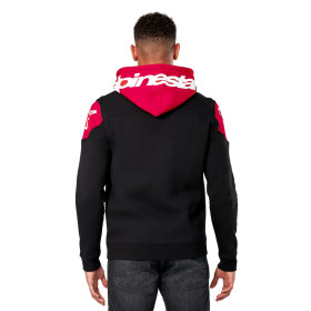 mikina VELOCITY HOODIE, ALPINESTARS (černá/červená, vel. M)_thumb4