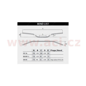 řídítka (KTM SX 85) s průměrem 22 mm s hrazdou a chráničem, RTECH (černá)_thumb2