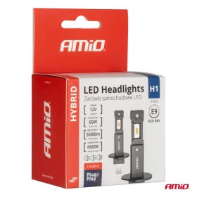 AMIO LED Žárovka hlavního svícení Hybrid série H1 12V 60W 6000K Canbus_thumb5