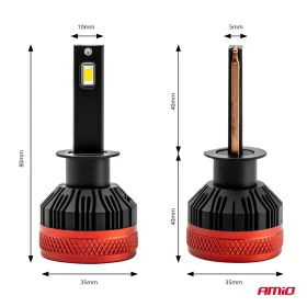AMIO LED žárovky hlavního svícení H1 X3 Series_thumb5