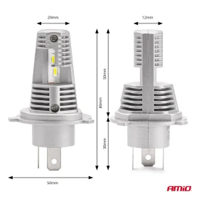 AMIO LED žárovky hlavního svícení H4/H19 X1 Series_thumb4