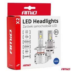 AMIO LED žárovky hlavního svícení HB3 9005/HIR1 9011/H10 X2 Series_thumb4