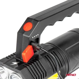 AMIO LED pracovní baterka 4LED + COB 1200mAh_thumb4