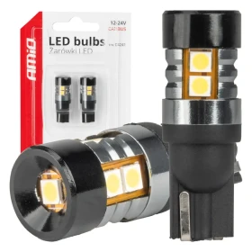 AMIO LED žárovky CANBUS T10 W5W 9SMD 3030 White 12V 24V_thumb5