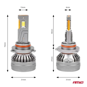 AMIO LED žárovky hlavního svícení HB3 9005/HIR1 9011/H10 HP série Full Canbus_thumb4