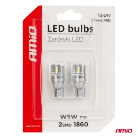 AMIO LED žárovky STANDARD T10 W5W 2x1860 SMD White 12V/24V_thumb5