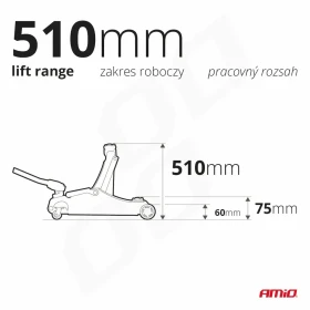 AMIO Hydraulický nízkoprofilový zvedák 3T CE 75/510mm_thumb12