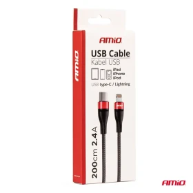 AMIO Kabel USB-C+Lightning 200 cm FullLINK UC-19_thumb6