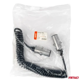 AMIO Spirálový kabel šedý TIR 2x 7 PIN typ N 5m 24V_thumb4
