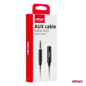 AMIO Prodlužovací kabel AUX Mini Jack 3,5 mm samec na 3,5 mm samice 2m_thumb5