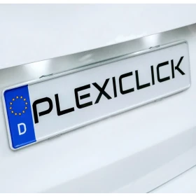 Plexiclick V1 Transparent - Průhledný držák SPZ (110 mm)_thumb4