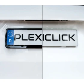 Plexiclick V1 Transparent - Průhledný držák SPZ (110 mm)_thumb5