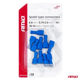 AMIO Elektrické konektory izolované – samice (násuvka) 6.6mm 0,75-2,5mm2 15A 10ks_thumb4