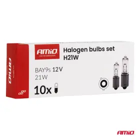 AMIO Halogenové žárovky H21W 12V 21W BAY9s 10ks_thumb5