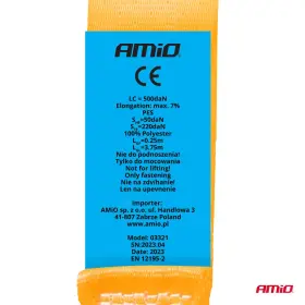 AMIO Upínací pásy s ráčnou 1000/500kg 38mm 4m J-TYPE_thumb6