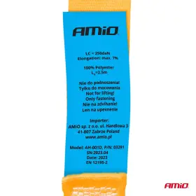 AMIO Pás s samoutahovací přezkou 5m x 25mm_thumb5