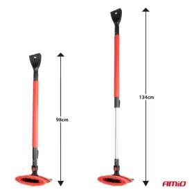 AMIO Velký teleskopický kartáč na sníh se škrabkou na led a stěrkou 98-134cm_thumb9