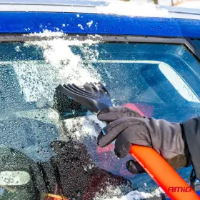 AMIO Velký teleskopický kartáč na sníh se škrabkou na led a stěrkou 98-134cm_thumb6